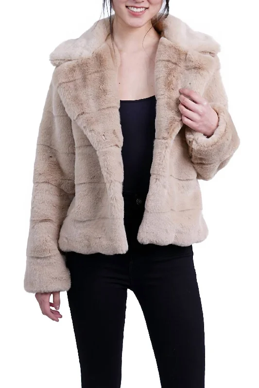 Don't Miss Out!Miliya Faux Fur Jacket In Camel