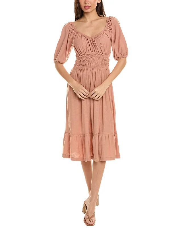 Only a Few Left – Order Now!Nation LTD Fabia Shirred Midi Dress