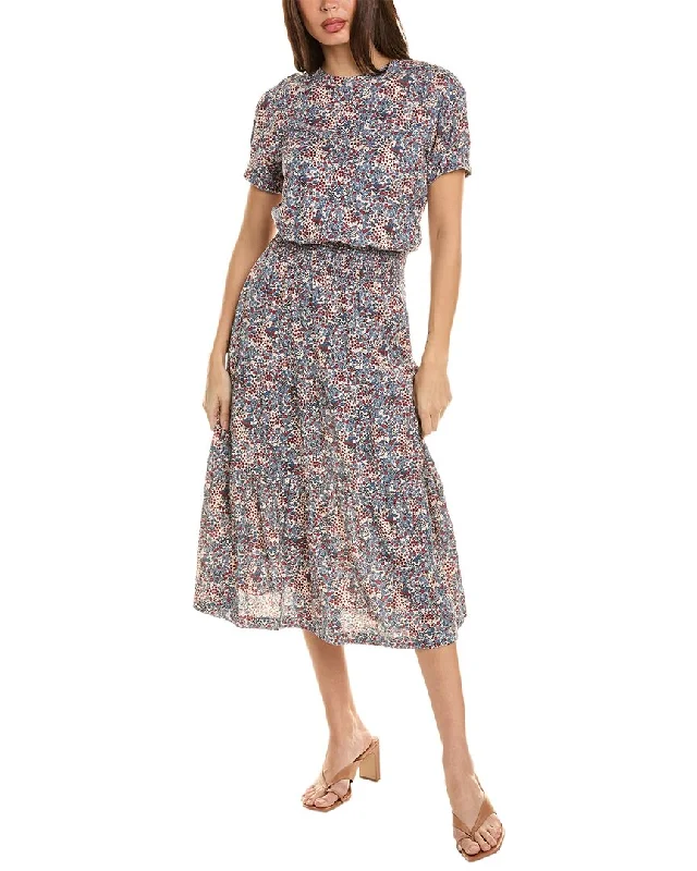 The Best Sale of the Year!Nation LTD Martine Casual Peasant Midi Dress
