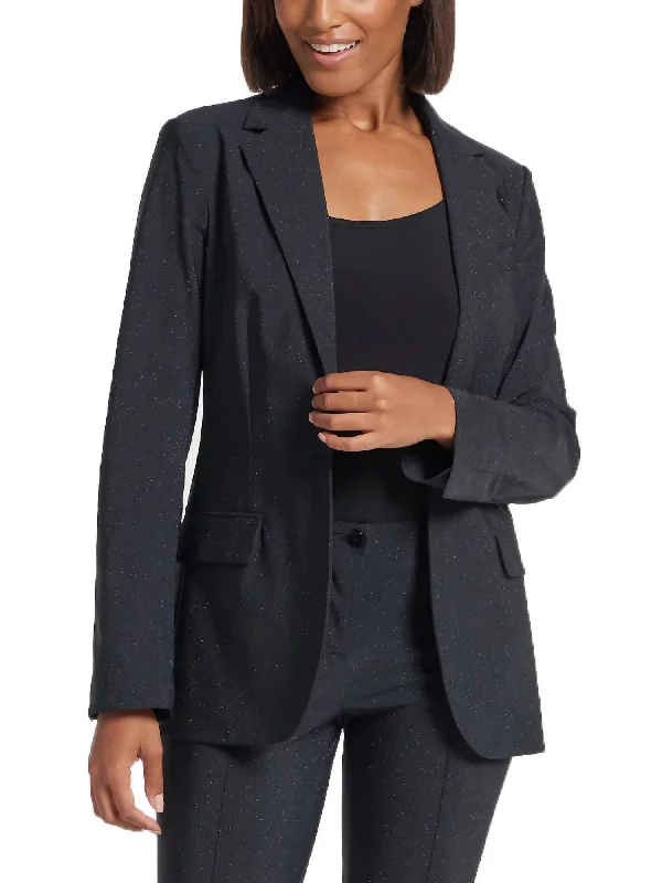 Get It Before It’s Gone!Ness Sparkle Blazer In Black