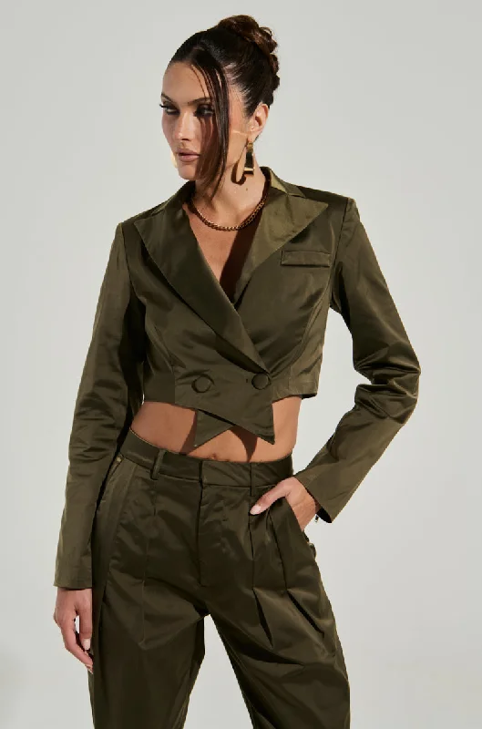 Score Huge Discounts Today!NOT MY PROBLEM CROPPED BLAZER