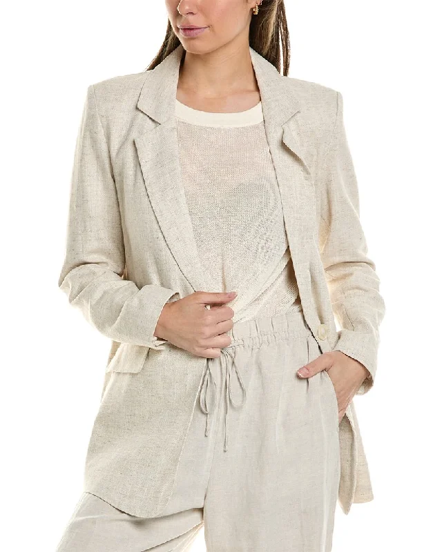 Savings You Can’t Ignore!OAT NEW YORK Linen-Blend Blazer