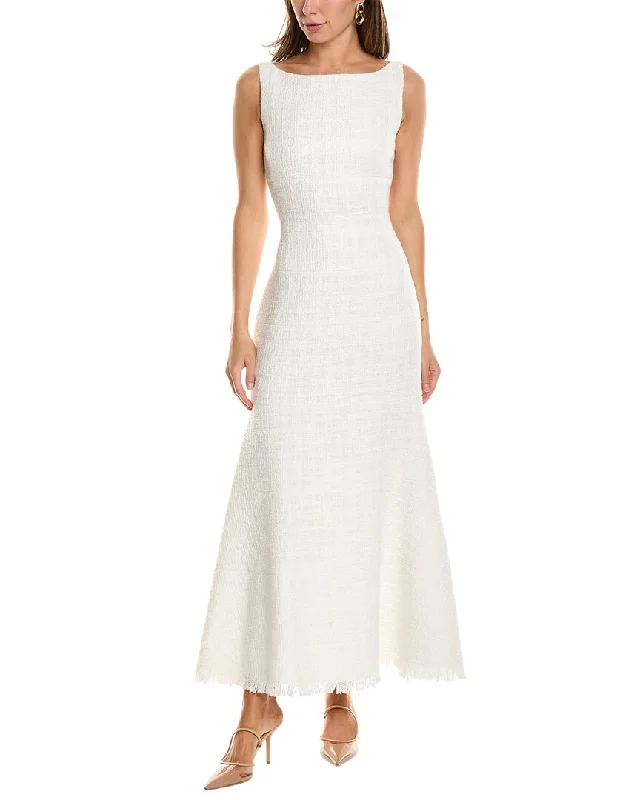 Hurry! While Supplies Last!Oscar de la Renta Tweed Silk-Lined Midi Dress