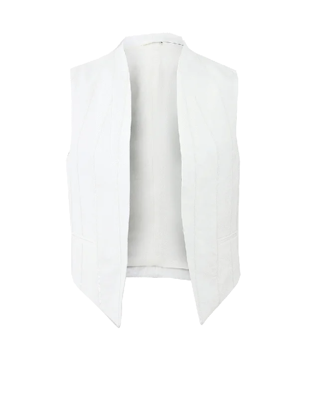 Your Discount is Waiting!Paillette Pinstripe Gilet Vest