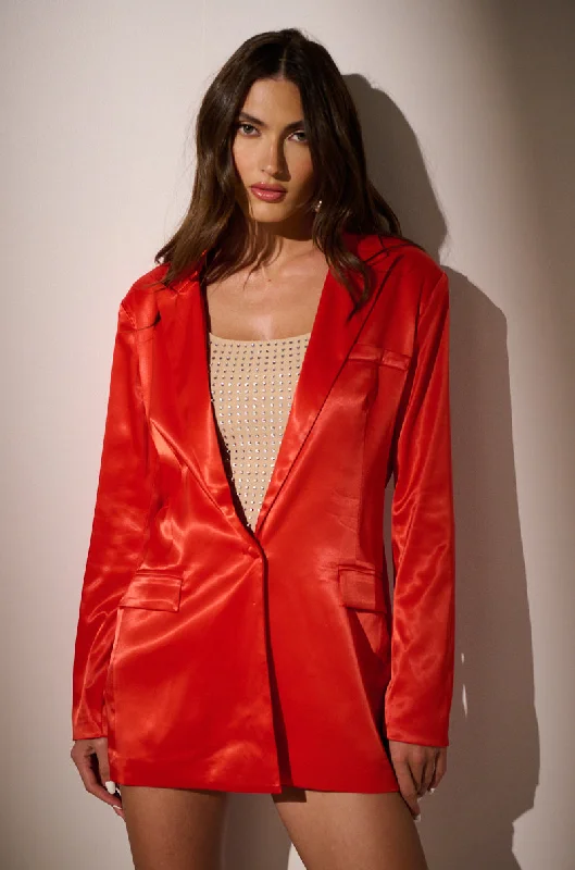 Your Best Deals Are Here!PASSIONE SATIN BLAZER