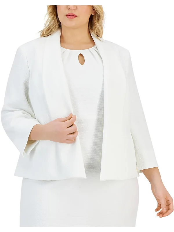 Snag the Best Prices Now!Plus    Womens Suit Separate Office Wear Open-Front Blazer