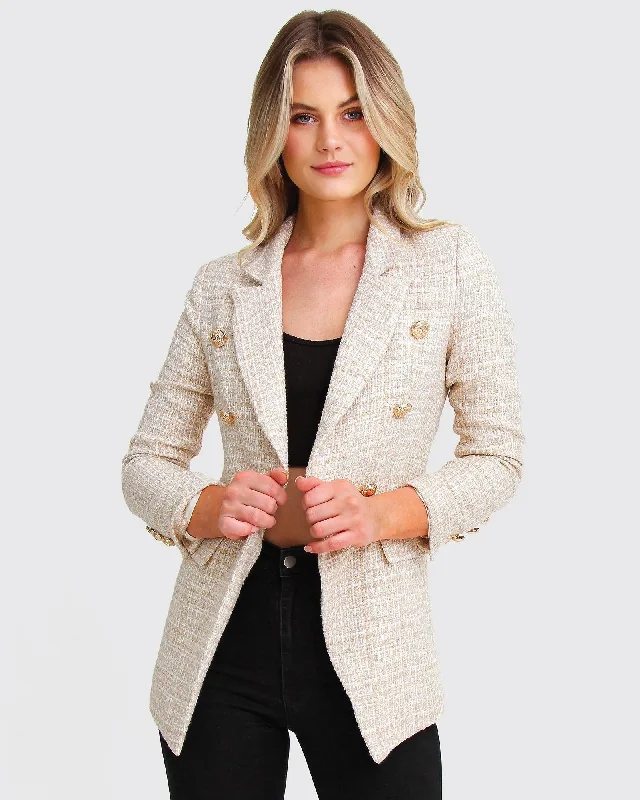 Amazing Prices You Can’t Resist!Princess Polina Tweed Blazer