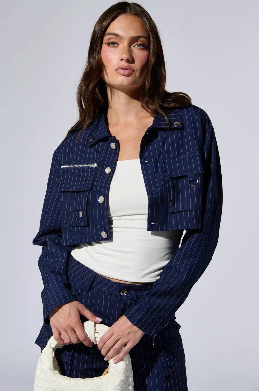 Incredible Savings Inside!RAYE PINSTRIPE CARGO BLAZER
