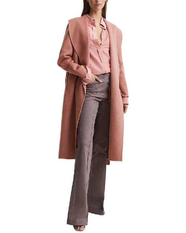 Amazing Prices You Can’t Resist!Reiss Freja Shawl Collar Blind Seam Wool-Blend Long Coat