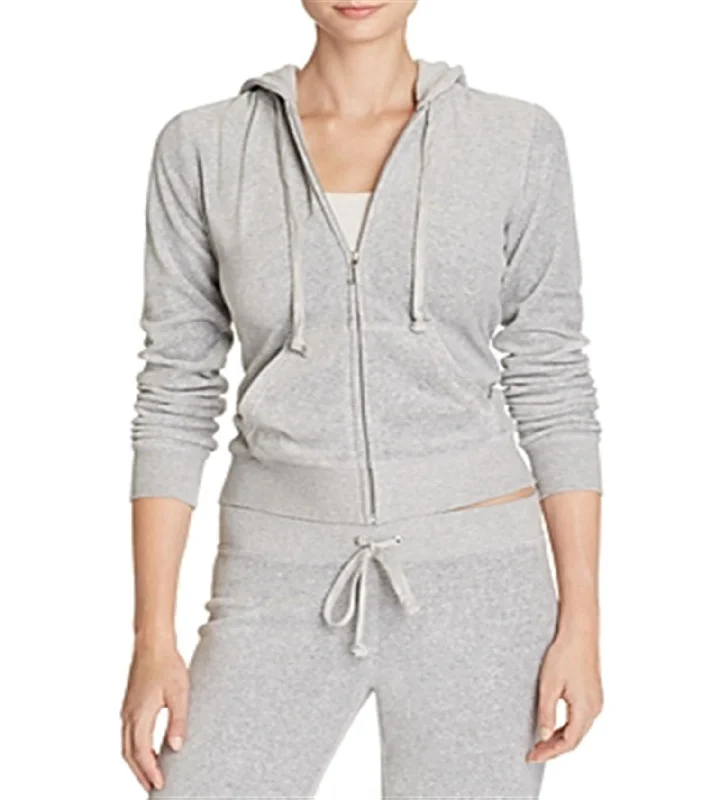 Your Chance to Save is Now!Robertson Velour Hoodie Jacket In Charcoal Gray