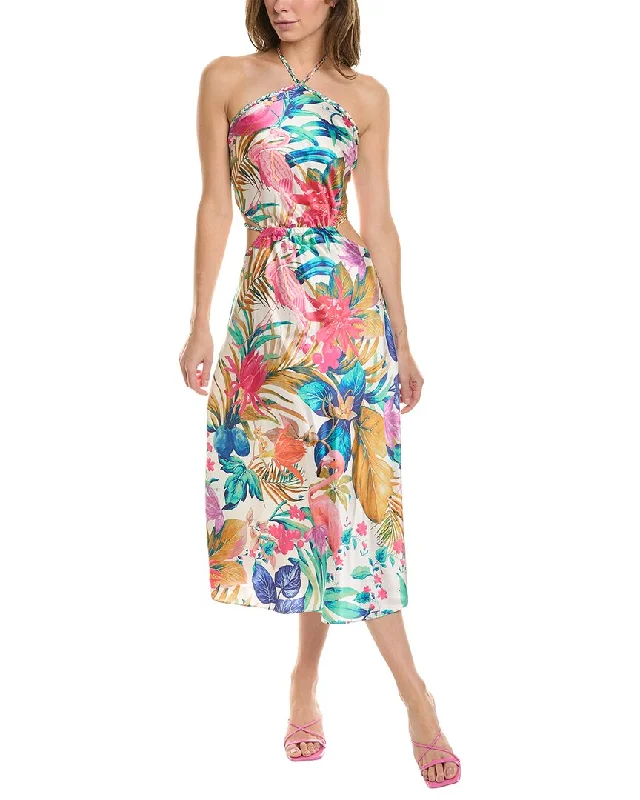 One Click Away from Big Savings!Rococo Sand Zazu Silk Mini Dress