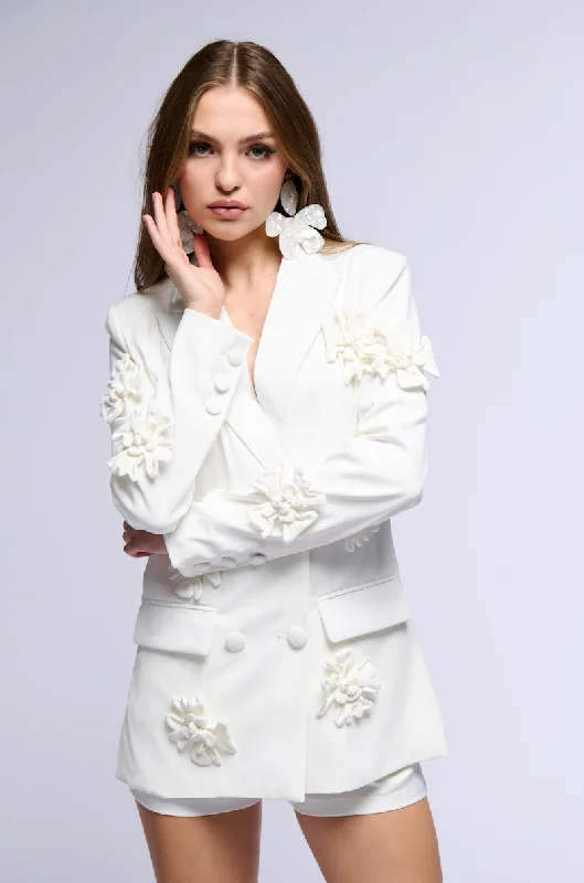 Instant Savings Await!RUMI MONOCHROME FLORAL BLAZER