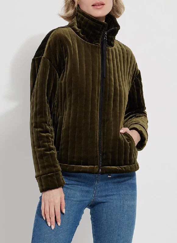 Steals and Deals Await!Shea Quilted Velvet Jacket