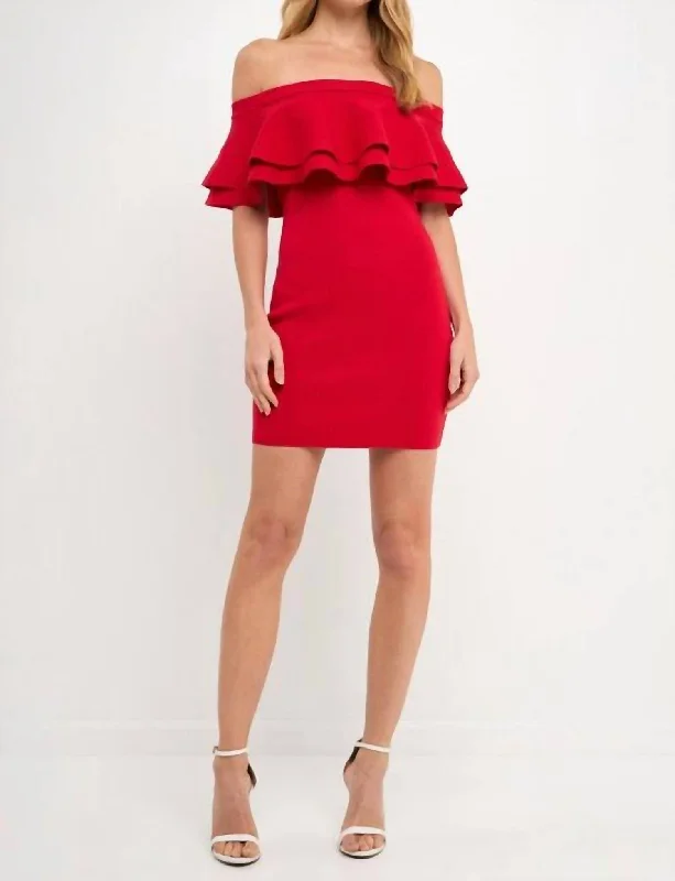 Instant Savings Await!Spice It Up Mini Dress In Red