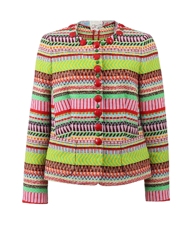 Today’s Deals, Tomorrow’s Regrets!Stripe Embroidered Jacket