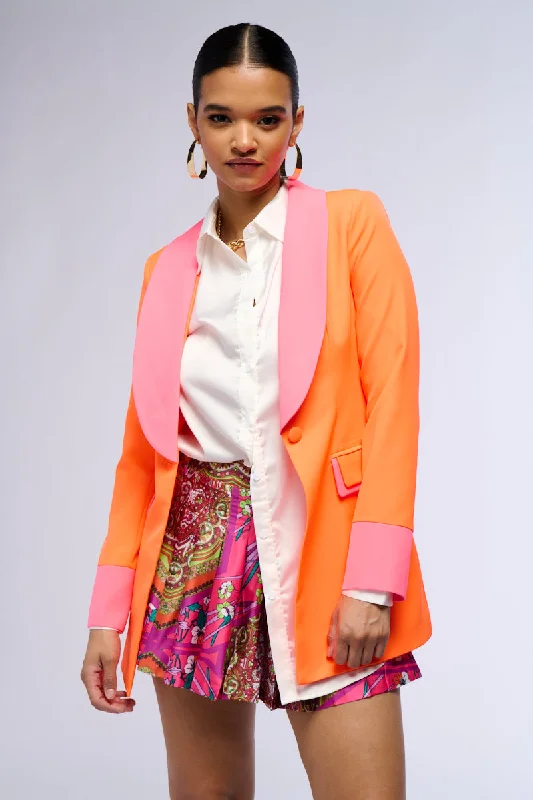 Time to Snag a Bargain!SUNSETS IN MIAMI NEON FITTED BLAZER