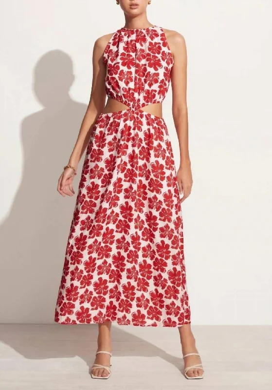 Limited-Time Price Drop!Trapani Midi Dress In La Presa Floral Print
