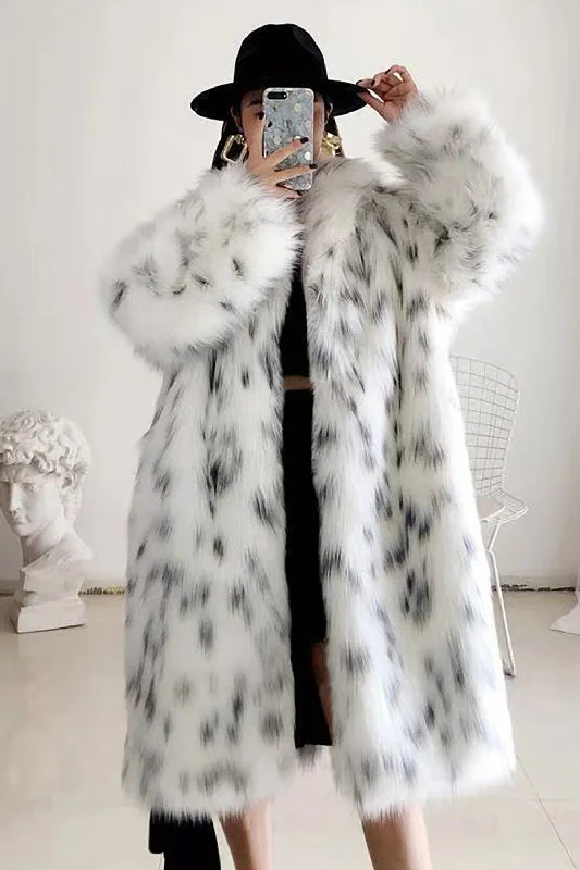 Today Only – Don’t Miss It!White Oversized Long Faux Fur Shearling Coat