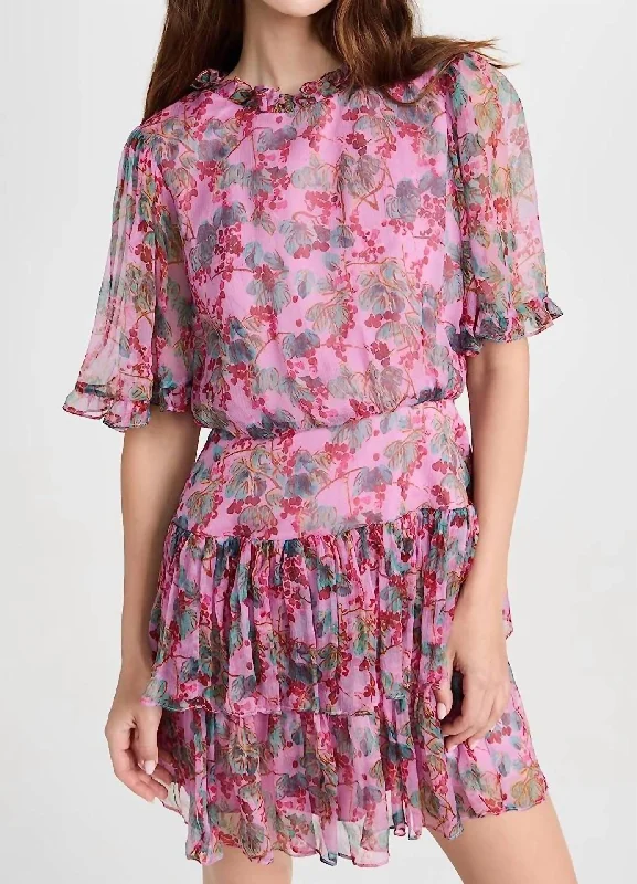 Your Favorite Items on Sale Now!Women's Ava-D Floral Mini Dress In Blush Pink