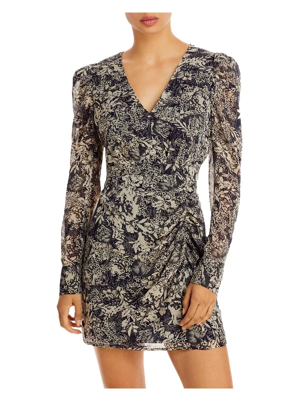Price Drops You’ll Love!Womens Floral V Neck Mini Dress
