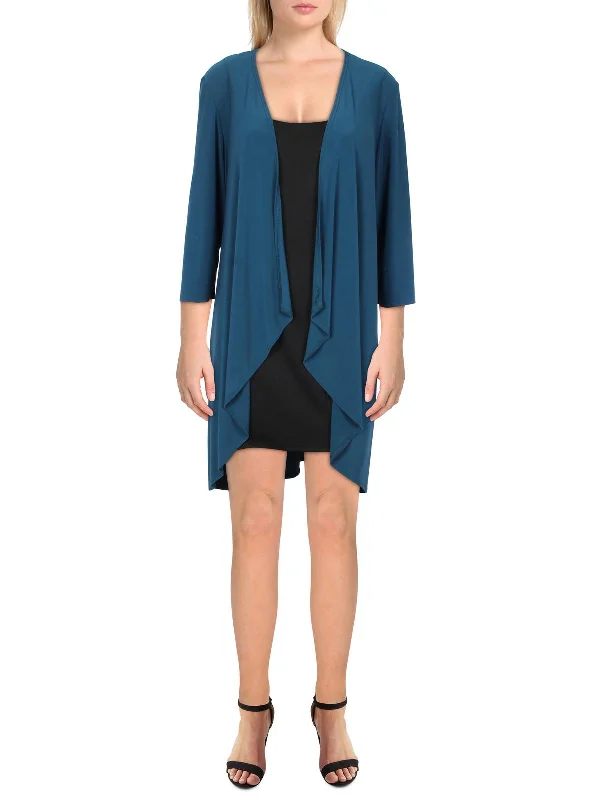Crazy Discounts Inside!Womens Knit Drapey Duster Blazer