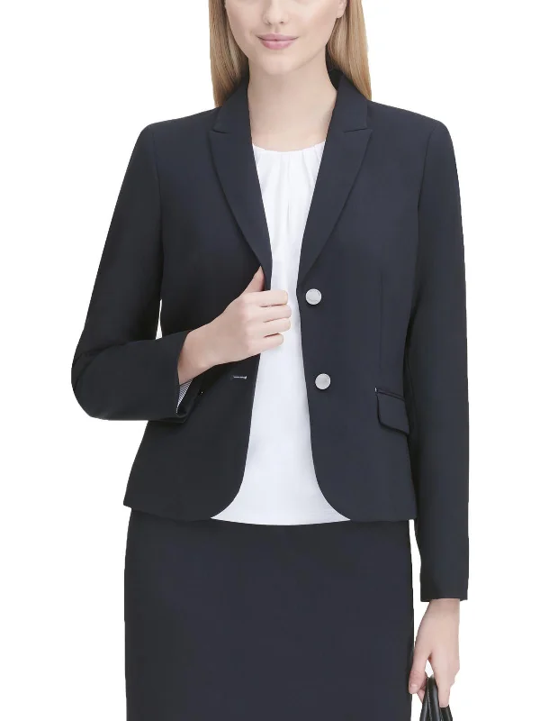 Time to Save Big!Womens Lined Long Sleeves Two-Button Blazer