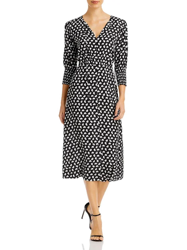 Price Drops You’ll Love!Womens Tie Front Midi Midi Dress