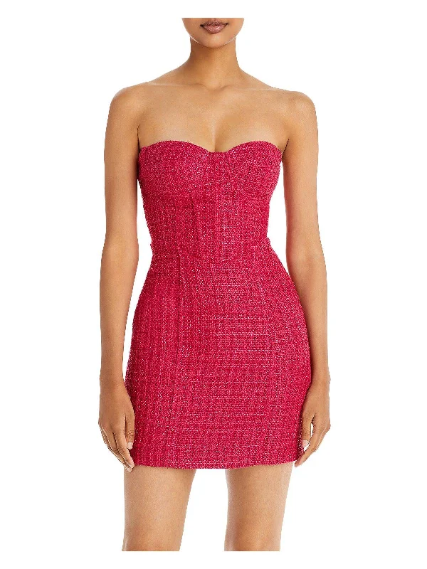 Today’s Deals, Tomorrow’s Regrets!Womens Tweed Metallic Mini Dress
