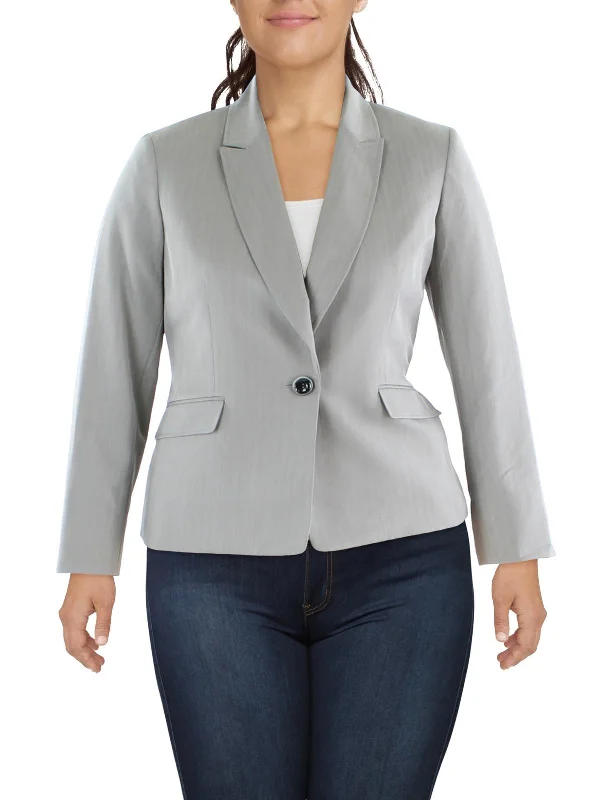 Bigger Savings, Better Shopping!Womens Woven Striped One-Button Blazer