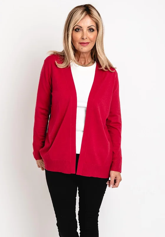 More Discounts, More Joy!Barbara Lebek Open Knit Cardigan, Pink