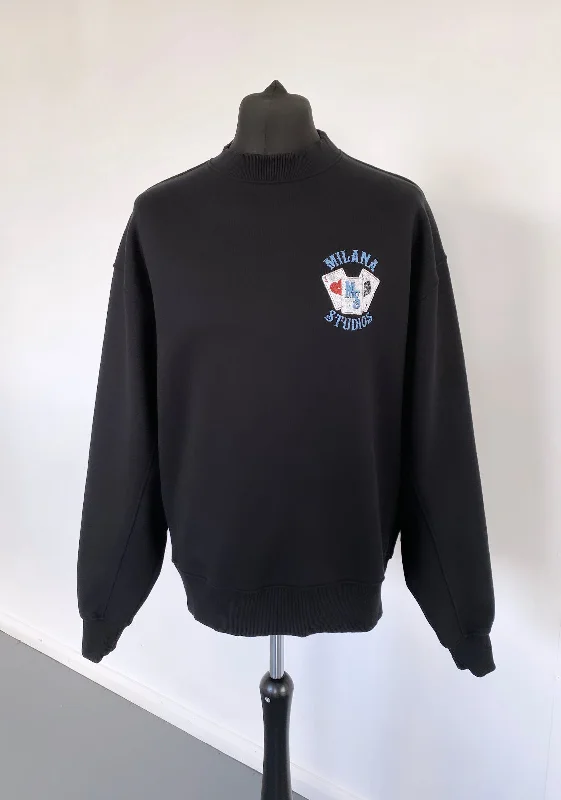 Get Ready to Save!Black Heavyweight Cards Sweatshirt.