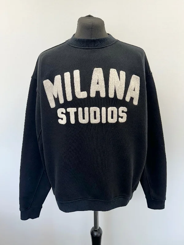 Stock Up and Save!Black Teddy Heavyweight Sweatshirt.