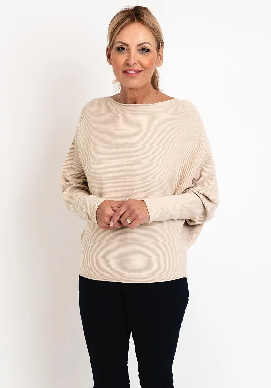 Shop More, Spend Less!D.E.C.K by Decollage One Size Ribbed Sweater, Beige