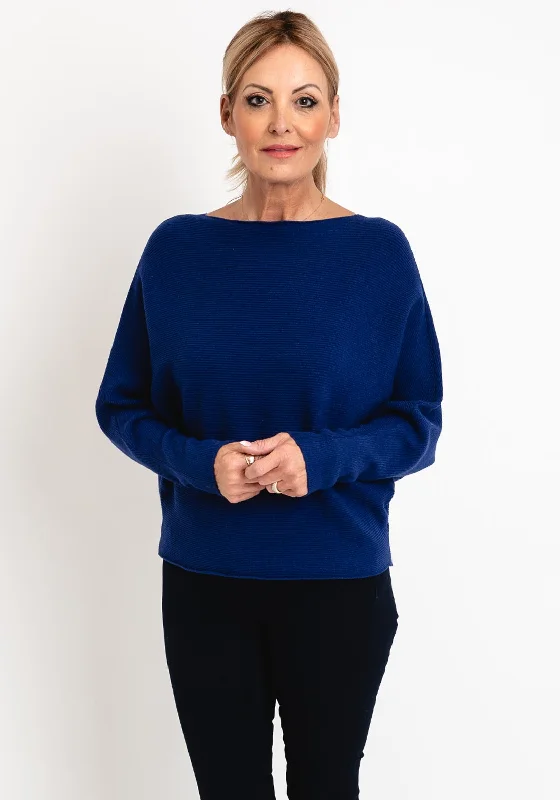 Amazing Prices You Can’t Resist!D.E.C.K by Decollage One Size Ribbed Sweater, Navy
