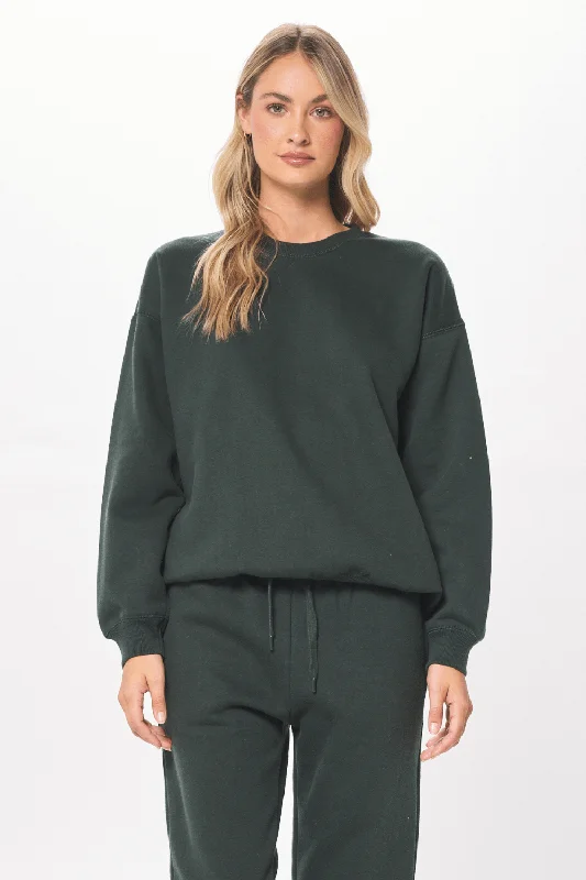 Unlock Huge Savings Now!Deep Emerald Green Proweave Crewneck Sweatshirt