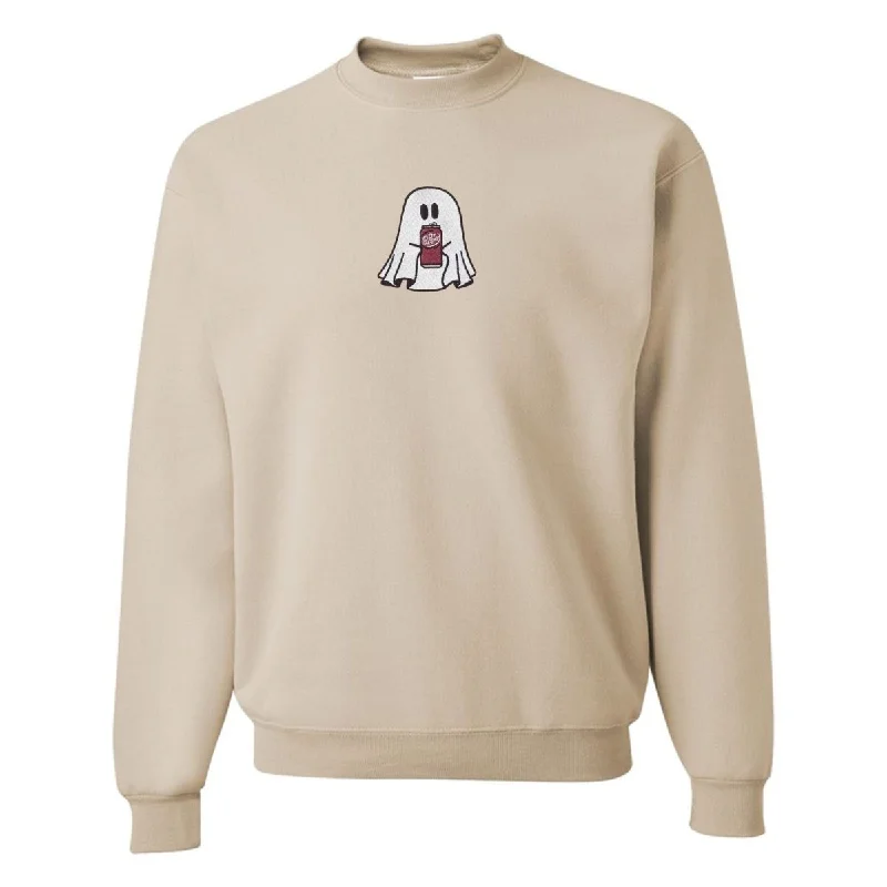 Lowest Prices Guaranteed!'Dr. Pepper Ghost' Embroidered Crewneck Sweatshirt
