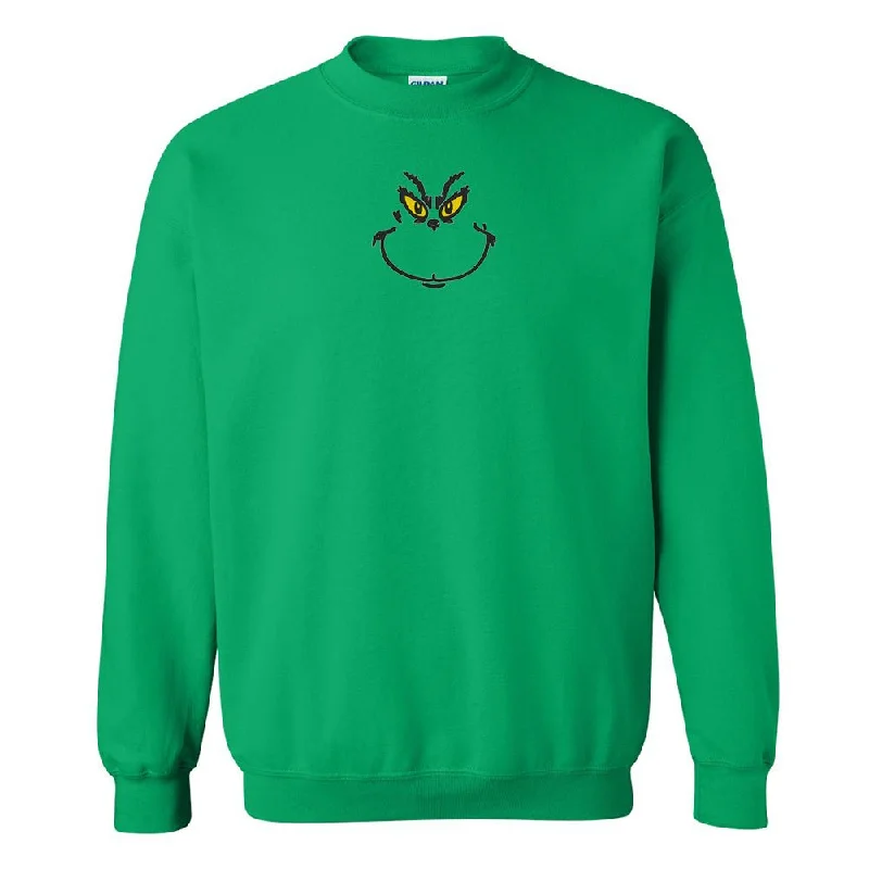 Shop Early, Save Big!'The Mean One' Embroidered Crewneck Sweatshirt