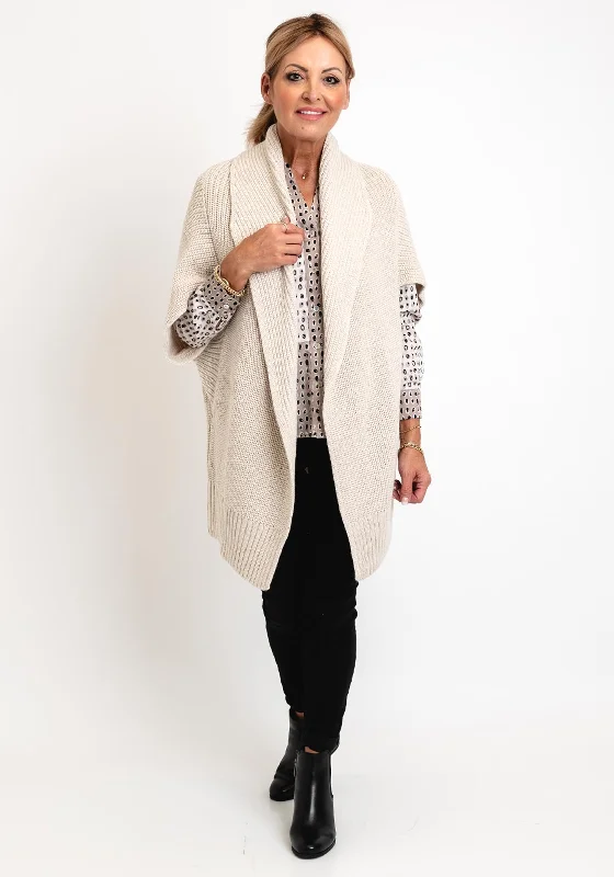 Shop Now and Save!Eva Kayan Chunky Knit Long Cardigan, Stone