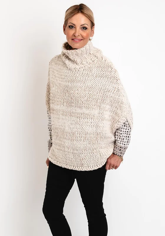 Flash Sale – Act Fast!Eva Kayan Chunky Knit Long Sweater, Stone