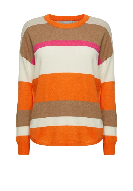 Don't Miss Out!Fransa Bold Stripe Fine Knit Sweater, Multi