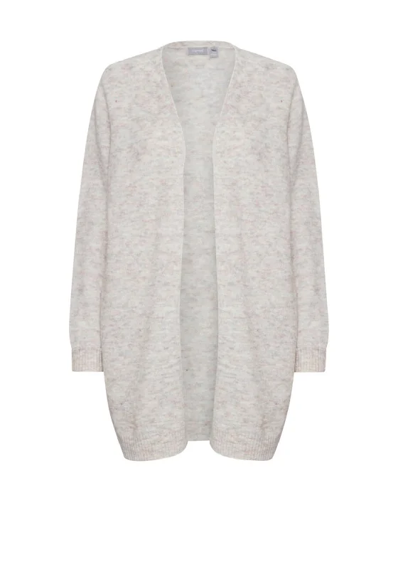 Biggest Sale of the Season!Fransa Melange Design Open Knit Cardigan, Stone