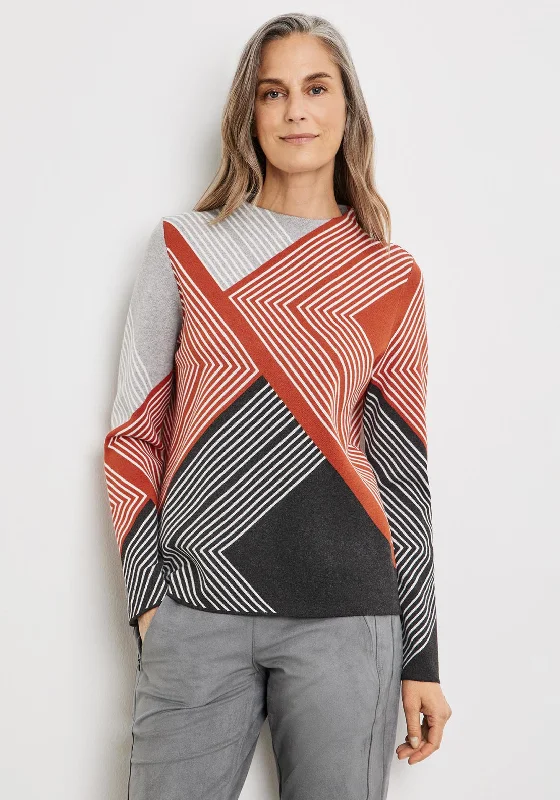 The Best Deals Won’t Wait!Gerry Weber Line Pattern Jumper, Multi