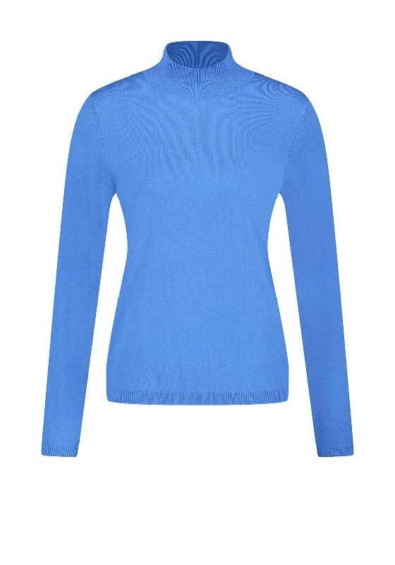 Unlock Huge Savings Now!Gerry Weber Ribbed Funnel Neck Sweater, Azure