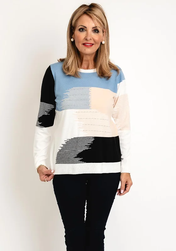 Crazy Discounts Inside!Natalia Collection Round Neck Stud Embellished Knit Sweater, Ivory Crazy Discounts Inside!Natalia Collection Round Neck Stud Embellished Knit Sweater, Ivory