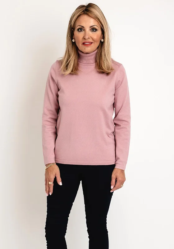 Enjoy Huge Discounts Now!Natalia Collection Roll Neck Knit Sweater, Pink