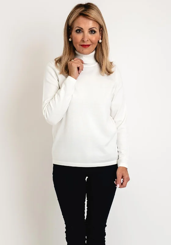 Save More When You Shop More!Natalia Collection Roll Neck Knit Sweater, Cream