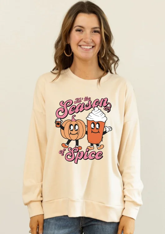 Hurry! While Supplies Last!It's the Season for Spice Sweatshirt, Ivory