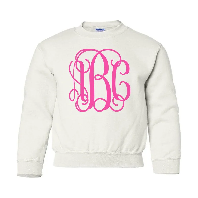 More Discounts, More Joy!Kids Monogrammed Big Print Crewneck Sweatshirt
