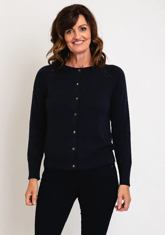 More Discounts, More Joy!White Stuff Lulu Short Knit Cardigan, Dark Navy