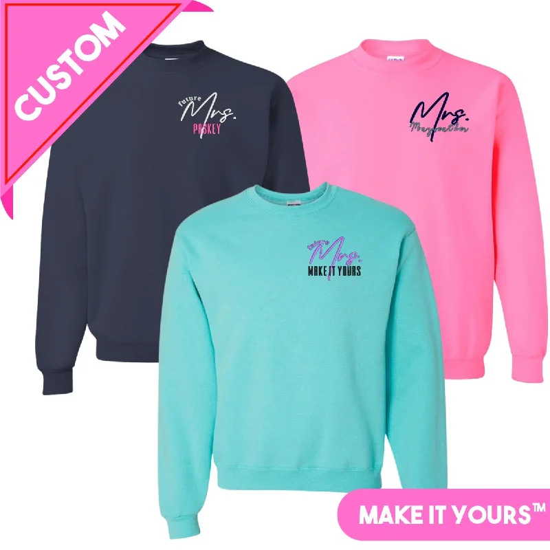 Flash Deals – Act Quickly!Make It Yours™ 'Mrs./Future Mrs.' Crewneck Sweatshirt
